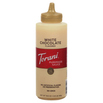 Torani White Chocolate Flavored Puremade Sauce, 16.5 oz Fairway