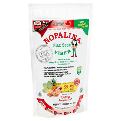 Nopalina Flax Seed Fiber Dietary Supplement, 16 oz