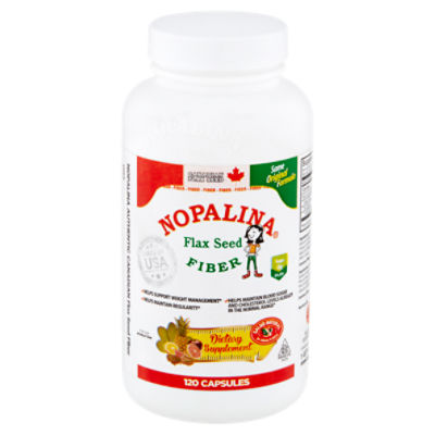 Nopalina Flax Seed Fiber Dietary Supplement, 120 count