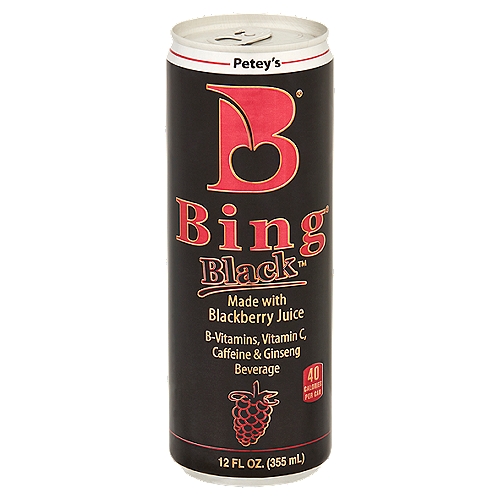 Petey's Bing Black Blackberry Beverage, 12 fl oz