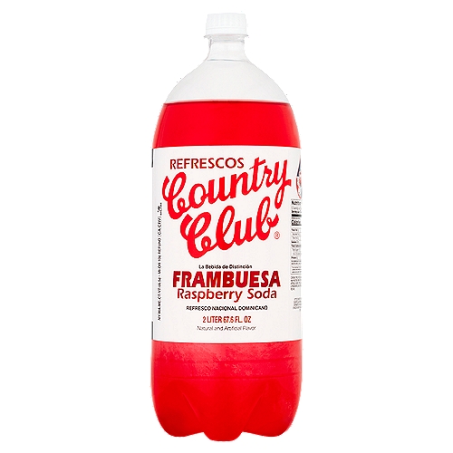 Country Club Raspberry Soda, 67.6 fl oz