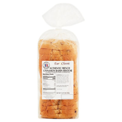 Euro Classic Authentic French Cinnamon Raisin Brioche, 15.87 oz, 15.87 Ounce