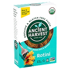 Ancient Harvest Rotini Organic & Gluten Free, Pasta, 8 Ounce