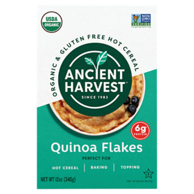 Ancient Harvest Organic White Grains Quinoa Flakes, 12 oz
