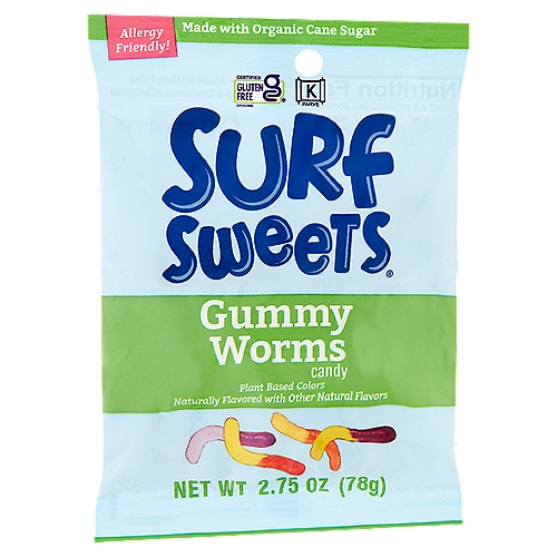 Surf Sweets Gummy Worms Candy, 2.75 oz