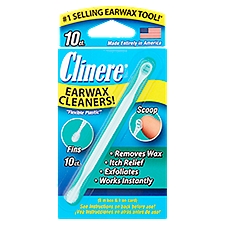 Clinere Plastic Ear Cleaners, 10 Each