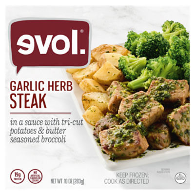 Evol Garlic Herb Steak, 10 oz