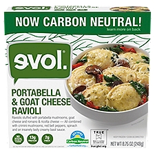 Evol Portabella & Goat Cheese Ravioli, 8.75 oz, 248 Gram
