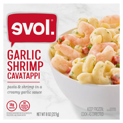 Evol Garlic Shrimp Cavatappi, 8 oz