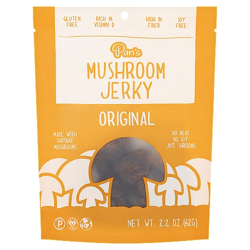 Pan's Original Mushroom Jerky, 2.2 oz