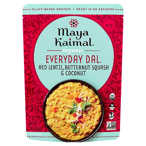 Maya Kaimal Everyday Dal Organic Red Lentil + Butternut Squash + Coconut, 10 oz