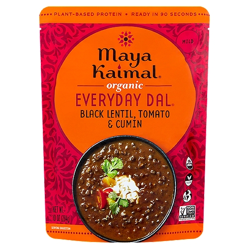 Maya Kaimal Everyday Dal Organic Black Lentil + Tomato + Cumin, 10 oz