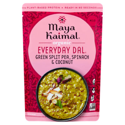 Maya Kaimal Everyday Dal Organic Green Split Pea + Spinach + Coconut, 10 oz
