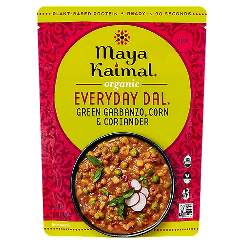 Maya Kaimal Everyday Dal Organic Green Garbanzo + Corn + Coriander, 10 oz