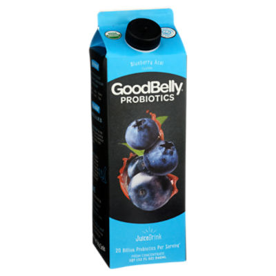 GoodBelly Blueberry Acai Flavor Probiotics Juice Drink, 32 fl oz
