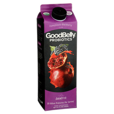 GoodBelly Probiotics Pomegranate Blackberry Flavor Juice Drink, 32 fl oz