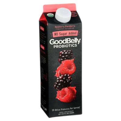 GoodBelly No Sugar Added Raspberry Blackberry Flavored Probiotics Juice