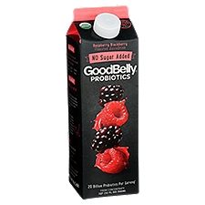 GoodBelly No Sugar Added Raspberry Blackberry Flavored Probiotics Juice Drink, 32 fl oz