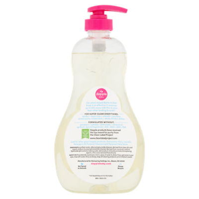 Dapple Baby Bottle and Dish Soap for Baby Products, Fragrance-Free, 16.9 fl  oz