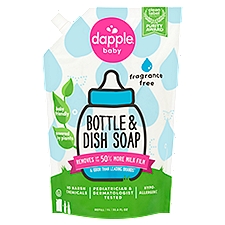 Dapple Baby Bottle & Dish Soap Refill, 33.8 fl oz