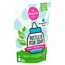 Dapple Baby Bottle & Dish Soap Refill, 34 Fluid ounce