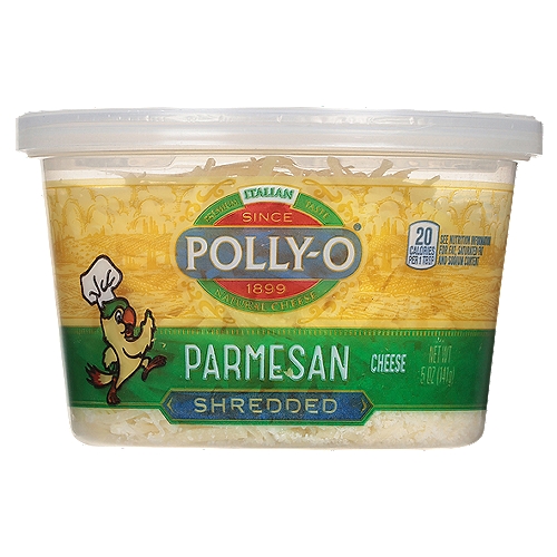 Polly-O Shredded Parmesan Cheese, 5 oz