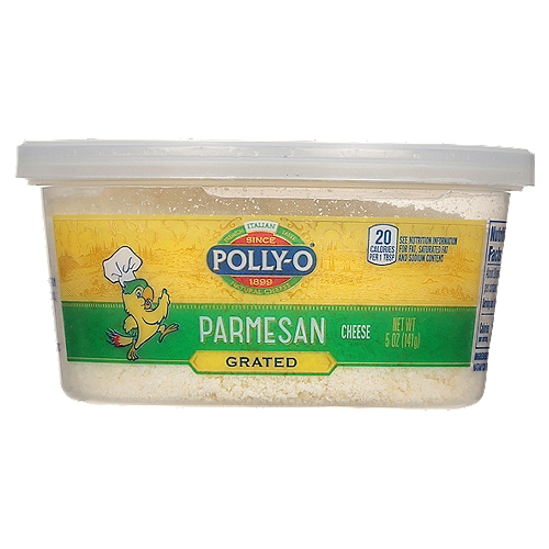 Polly-O Grated Parmesan Cheese, 5 oz