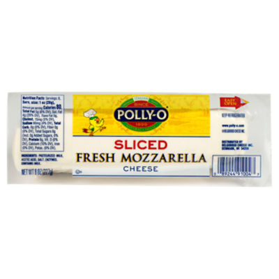 Polly-O Sliced oz Fresh Cheese, Mozzarella 8