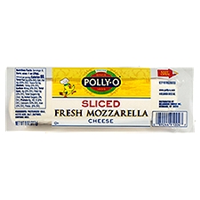 Polly-O Sliced Fresh Mozzarella Cheese, 8 oz, 8 Ounce