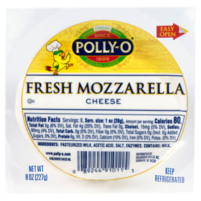 Polly-O Fresh Mozzarella Cheese, 8 oz