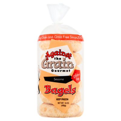 Against the Grain Gourmet Sesame Bagels, 6 count, 14 oz ShopRite