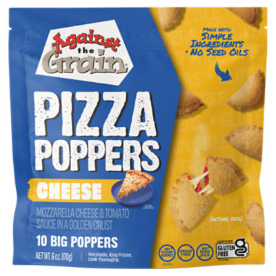 Against the Grain Cheese Pizza Poppers, 10 count, 6 oz
