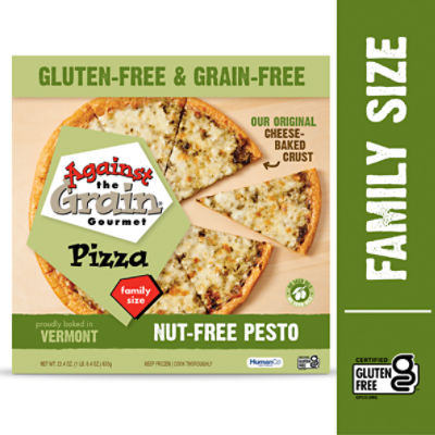 Against the Grain Gourmet Nut-Free Pesto Pizza Family Size, 22.4 oz