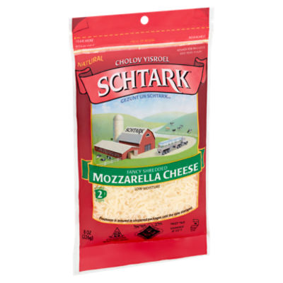 Schtark Fancy Shredded Mozzarella Cheese, 8 oz