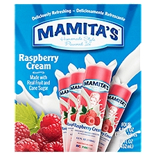 Mamita's Raspberry Cream Homemade Style Flavored Ice, 4.0 fl oz, 4 count