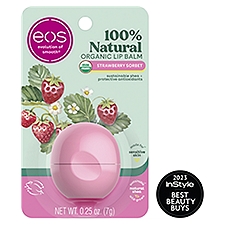 Evolution of Smooth Strawberry Sorbet 100% Natural Organic Lip Balm, 0.25 oz, 0.25 Ounce
