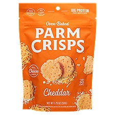 ParmCrisps Cheddar Oven-Baked 100% Cheese Snack, 1.75 oz, 1.75 Ounce