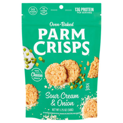 Parm Crisps Oven Baked Sour Cream & Onion Cheese Snack, 1.75 oz