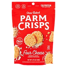 Parm Crisps Cheese Snack Oven Baked Four Cheese, 1.75 Ounce