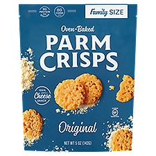 Parm Crisps Oven-Baked Original Cheese Snack Family Size, 5 oz
