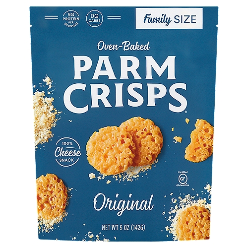 Parm Crisps Oven-Baked Original Cheese Snack Family Size, 5 oz