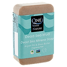 One With Nature Dead Sea Mud, Mineral Soap, 7 Ounce
