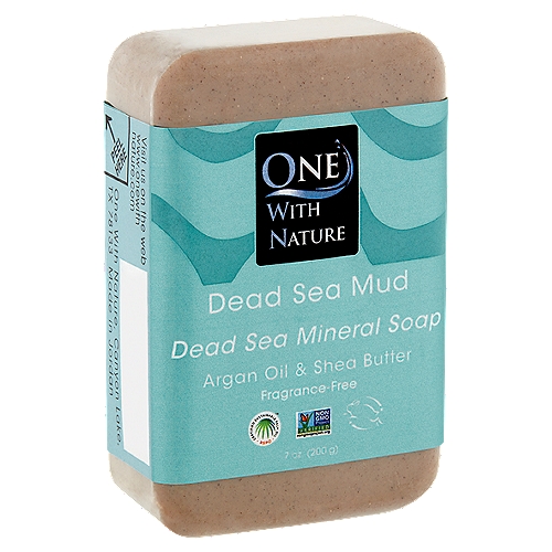 One With Nature Dead Sea Mud Mineral Soap, 7 oz