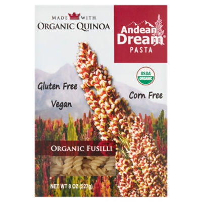Andean Dream Organic Fusilli Pasta, 8 oz