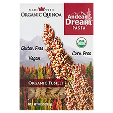 Andean Dream Pasta, Organic Fusilli, 8 Ounce