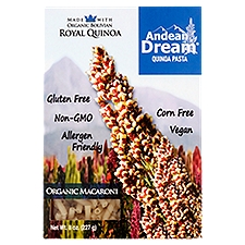 Andean Dream Organic Macaroni, Quinoa Pasta, 8 Ounce