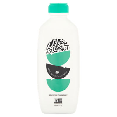 Once Upon a Coconut 100% Premium Coconut Water, 33.8 fl oz