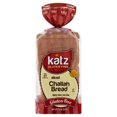 Katz Sliced Challah Bread, 18 oz