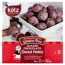 Katz Gluten Free Glazed Chocolate Donut Holes, 6 oz