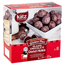 Katz Gluten Free Glazed Chocolate Donut Holes, 6 Ounce